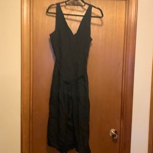 Gap size 10 black linen’s jumpsuit with goucho leg